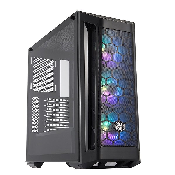 Gabinete Masterbox MB511, Mid-Tower, 3x Fans De Led Argb, Vidro Temperado, Preto, MCB-B511D-KGNN-RGA