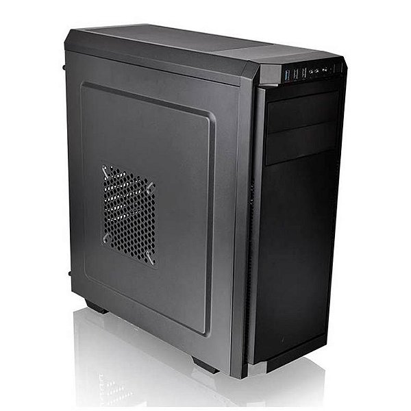 Gabinete Thermaltake V100, Mid-Tower, Lateral Perfurada, Preto, CA-1K7-00M1NN-01