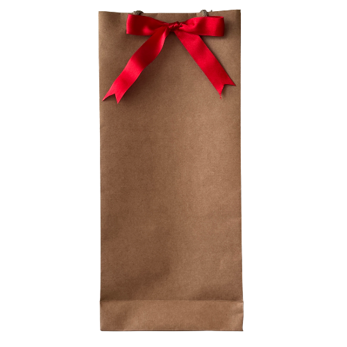 Sacola Kraft Reforçada para Presente 2 Garrafas