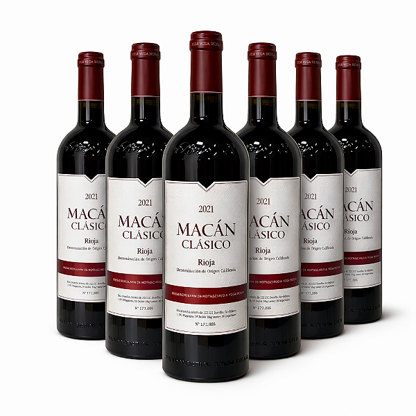 Kit 6 Vinhos Macán Clásico 2021