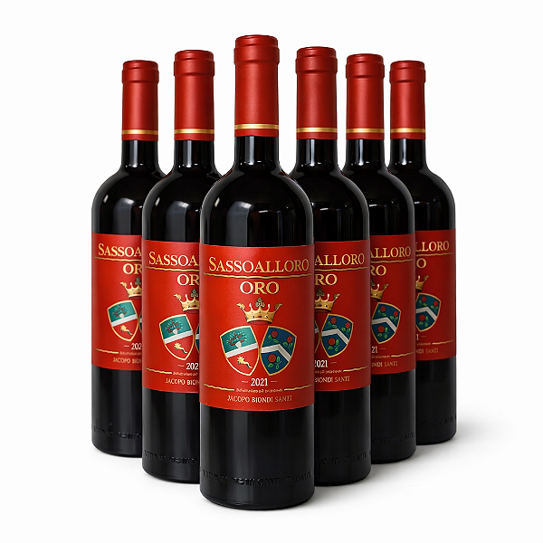 Kit 6 Vinhos Sassoalloro Oro 2021