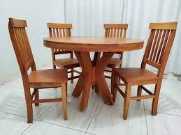 Mesa Redonda Madeira Maciça 1,20 m de diâmetro