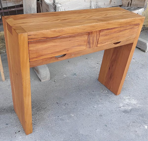 Aparador em U de viga com gavetas de peroba rosa