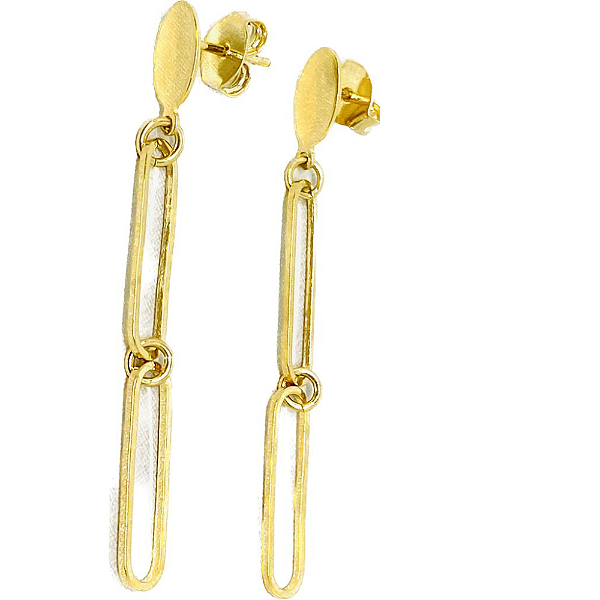 Brinco Corrente Cartier - Folheado à Ouro 18 k