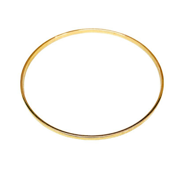 Pulseira Tipo Argola Folheada à Ouro 18 k