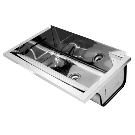 Tanque reto 82x47,5x26 alto brilho 47 l parede Cod. 017052CH