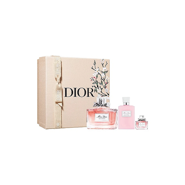 Kit Miss Dior Eau de Parfum 100ml + Travel Size 5ml + Body Milk 75ml
