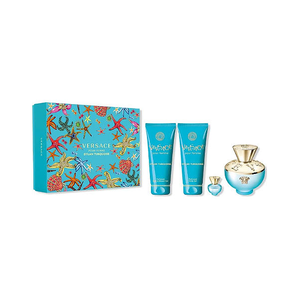 Kit Dylan Turquoise Versace Edt - Perfume Feminino 100ml