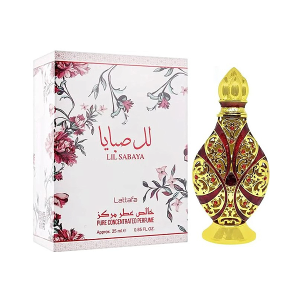Lil Sabaya Perfume Puro Concentrado à Óleo Attar Lattafa Perfume Árabe