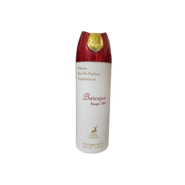 Baroque Rouge 540 - Perfume Feminino Árabe em Aerosol (Ref. Olfativa Baccarat 540)