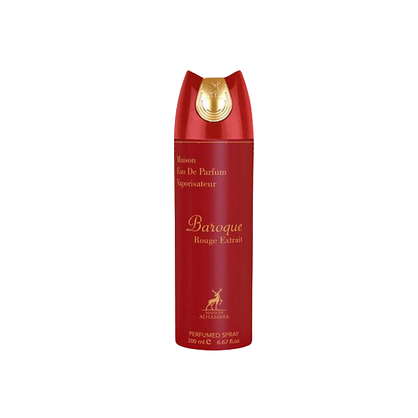 Baroque Rouge Extrait Maison -  Perfume Feminino Árabe em Aerosol (Ref. Olfativa Baccarat Rouge 540 Extrait)