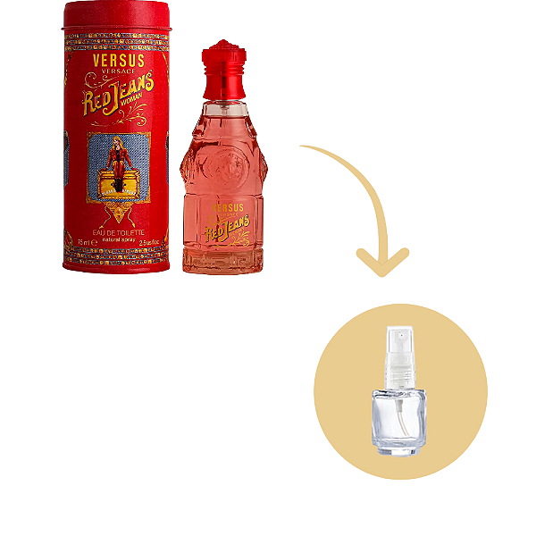 Fracionado Red Jeans Versace Eau de Toilette - Perfume Feminino