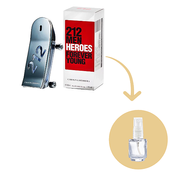Fracionado 212 Men Heroes Carolina Herrera Eau de Toilette - Perfume Masculino