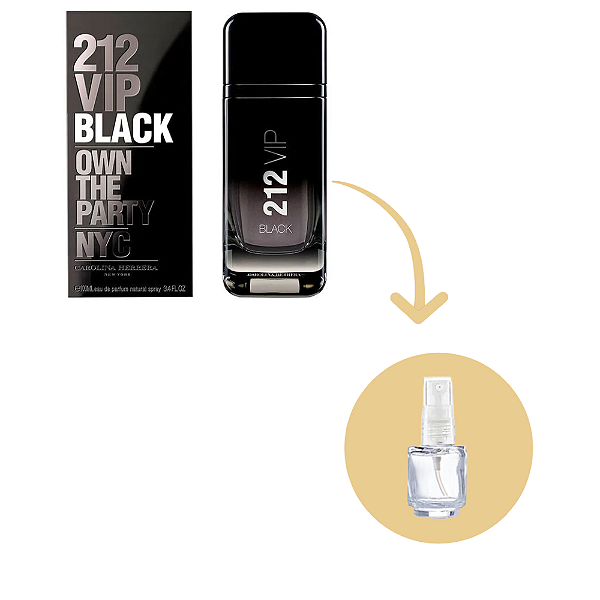 Fracionado 212 VIP Black Carolina Herrera Eau de Parfum