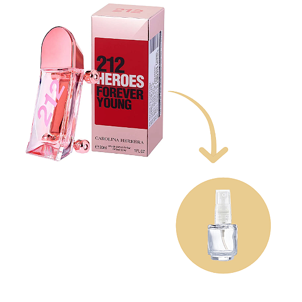 Fracionado 212 Heroes For Her Carolina Herrera Eau de Parfum - Perfume Feminino