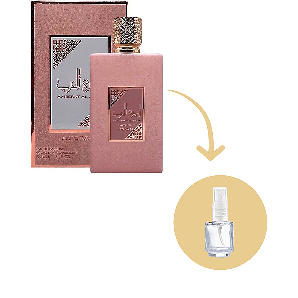Fracionado Ameerat Al Arab Prive Rose - Perfume Feminino Árabe (Ref. Olfativa Delina Exclusif)