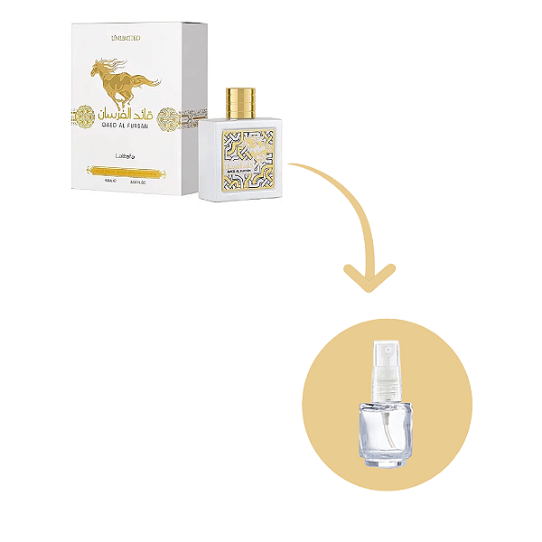 Fracionado Qaed Al Fursan Lattafa - Perfume Feminino Árabe