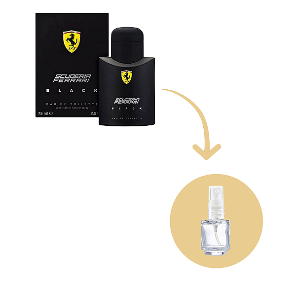 Fracionado Ferrari Black Scuderia Eau de Toilette - Perfume Masculino