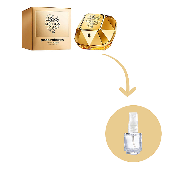Fracionado Lady Million Paco Rabanne Eau de Parfum - Perfume Feminino