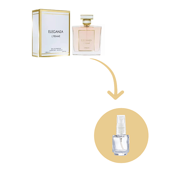 Fracionado Eleganza L'Femme arabe Edp - Perfume Feminino (Ref. Olfativa Coco Chanel)