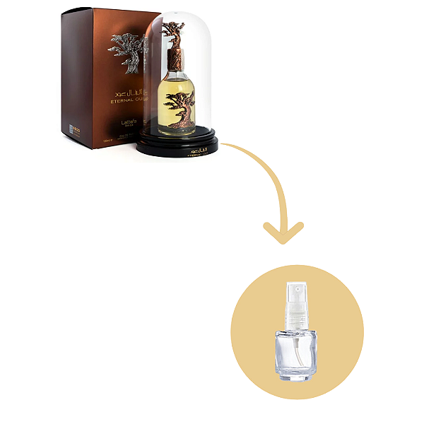 Fracionado Eternal Oud de Lattafa Eau de Parfum - Perfume Unissex Árabe