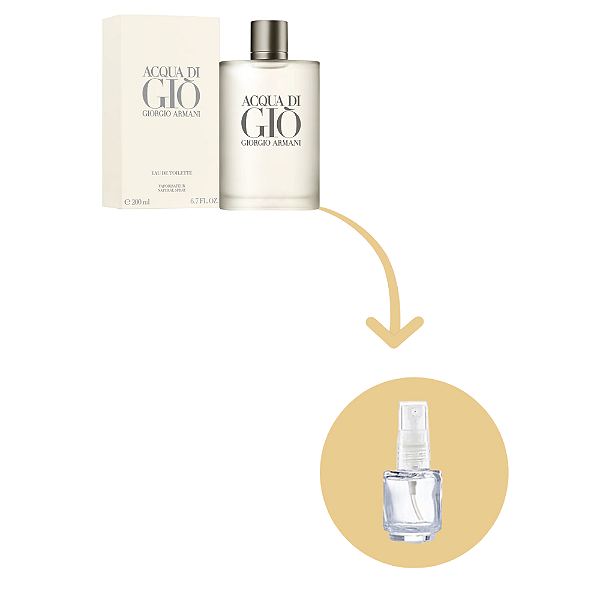 Fracionado Acqua Di Giò Giorgio Armani Toilette - Perfume Masculino