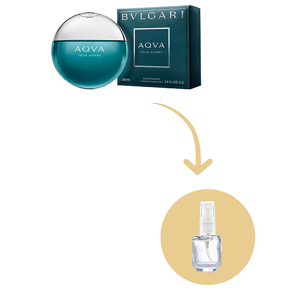 Fracionado Aqva Pour Homme BVLGARI Eau de Toilette - Perfume Masculino