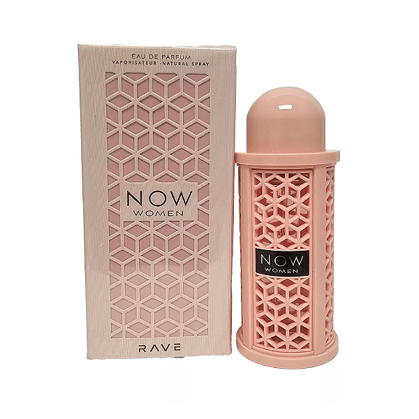 Rave Now Women Lattafa - Perfume Feminino Árabe 100ml (Ref. Olfativa Burberry Her)