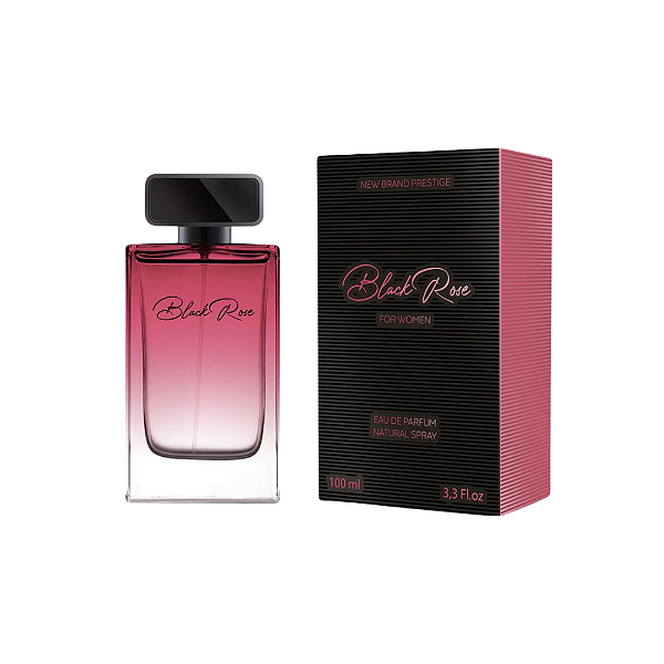 Black Rose For Women Eau de Parfum New Brand - Perfume Feminino (Ref. Olfativa Narciso Noir Rose) 100ml