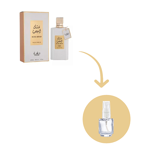 Fracionado Musk Abiyad Manasik EDP - Perfume Árabe Masculino