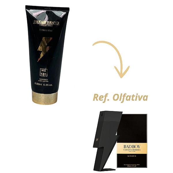 Hidratante Brand Collection 181 Bad Man - (Ref. Olfativa Bad Boy) 200ml