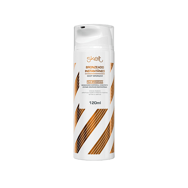 Bronzeado Instantâneo Skelt - pele Bronzeada, disfarça manchas e celulites 120ml