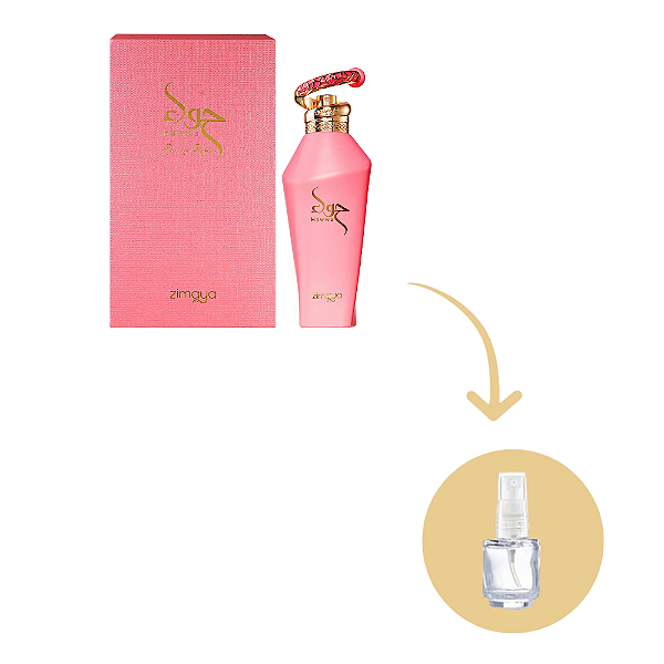 Fracionado Zimaya Hawwa Pink Eau De Parfum - Perfume Árabe Feminino (Ref. Olfativa Delina La Rose)