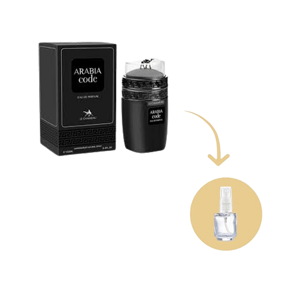 Fracionado Arabia Code Le Chameau Edp - Perfume Árabe Masculino (Ref. Olfativa Armani Code)