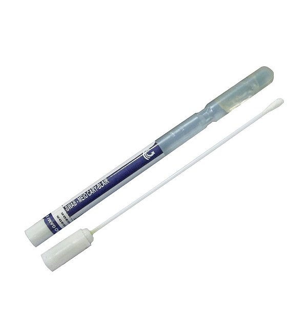 Swab - Algodao Esteril Coleta e Transporte Meio Cary Blair - Haste Plástica