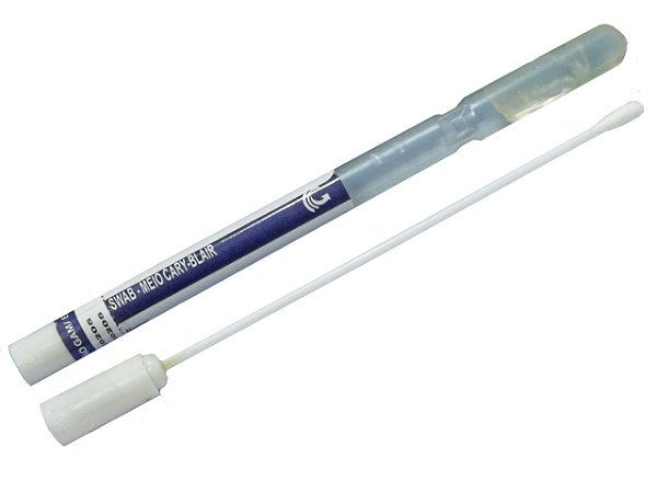 Swab - Rayon Esteril Coleta e Transporte Meio Cary Blair - Haste Plástica