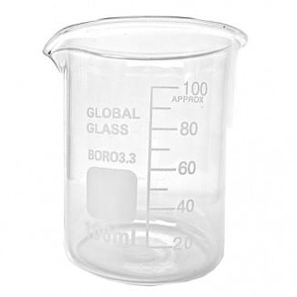 Bequer Forma Baixa 250ml Graduado Vidro Boro 3.3 - CX/ 12 un