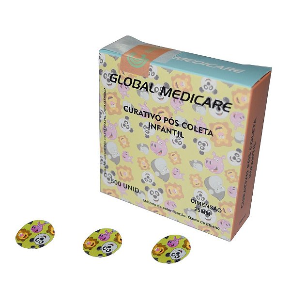 Curativo Pós Coleta 25mm Cx 500und Infantil
