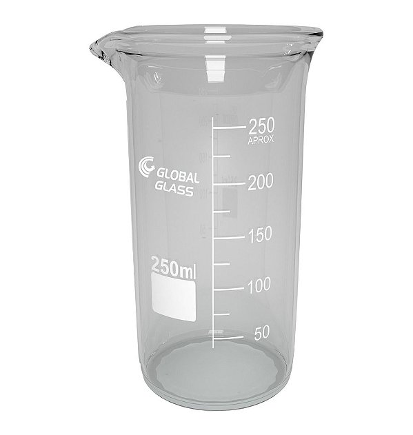 Bequer Forma Alta 600ml Graduado Vidro Boro 3.3 - CX/ 8 un