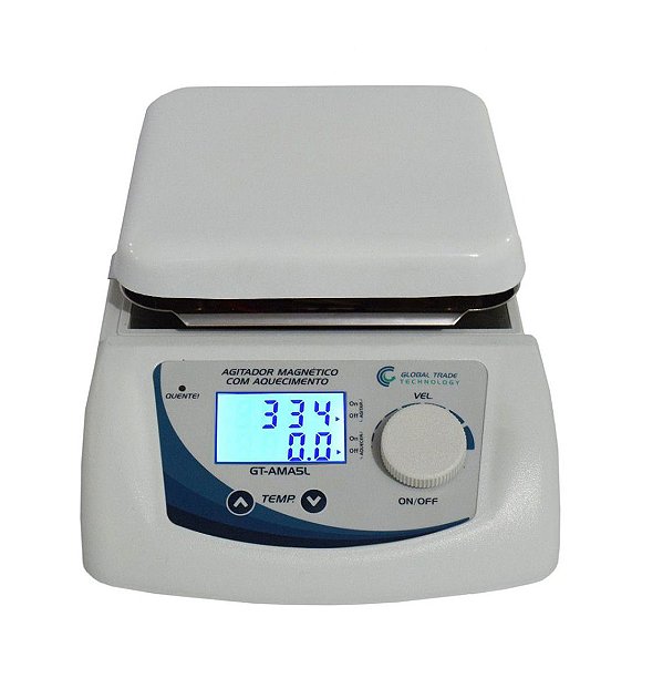 Agitador Magnetico - Digital com Aquecimento 0-2500rpm 5L - 220V