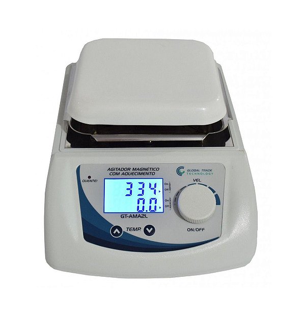 Agitador Magnetico - Digital com Aquecimento 0-2500rpm 2L - 220V