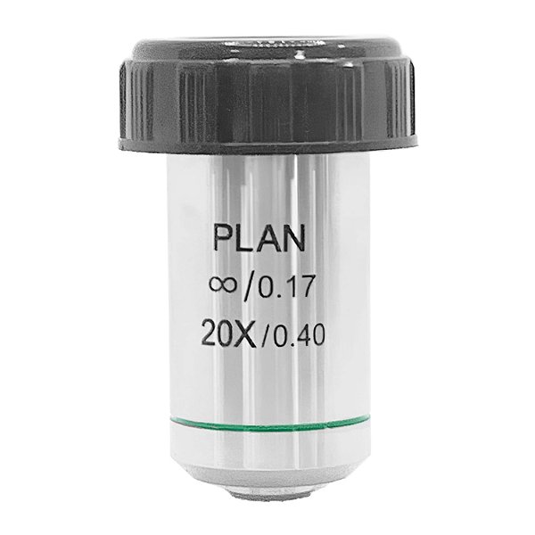 Objetiva Planacromática Infinita 20x