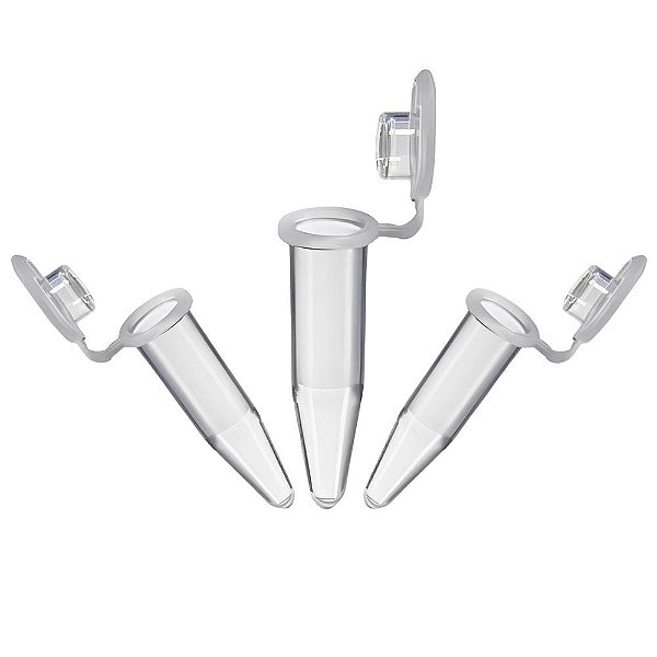 Microtubo Tipo Eppendorf Vol. 0,2ml Tampa Lisa Neutro CX/ 50 PCT 1000und