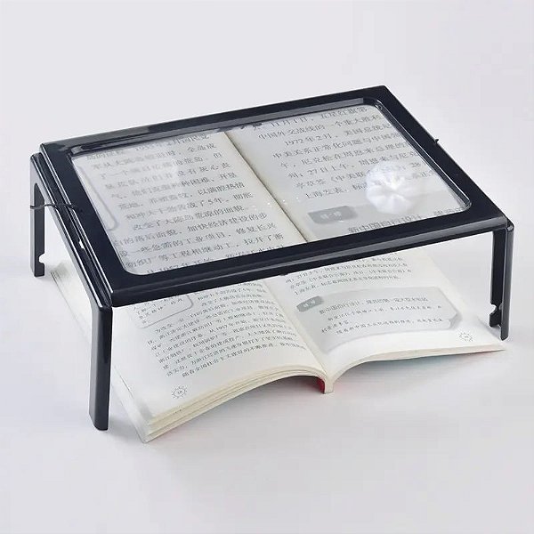 Mesa de Leitura com Iluminação e Lupa