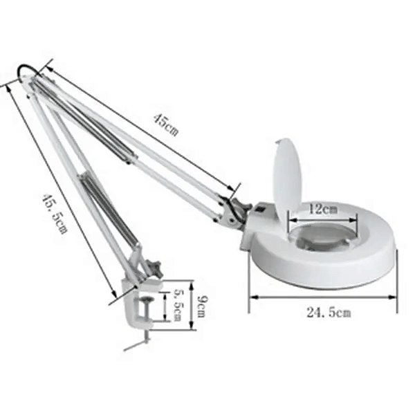 Lupa com Led de Bancada com Iluminacao LED Bivolt