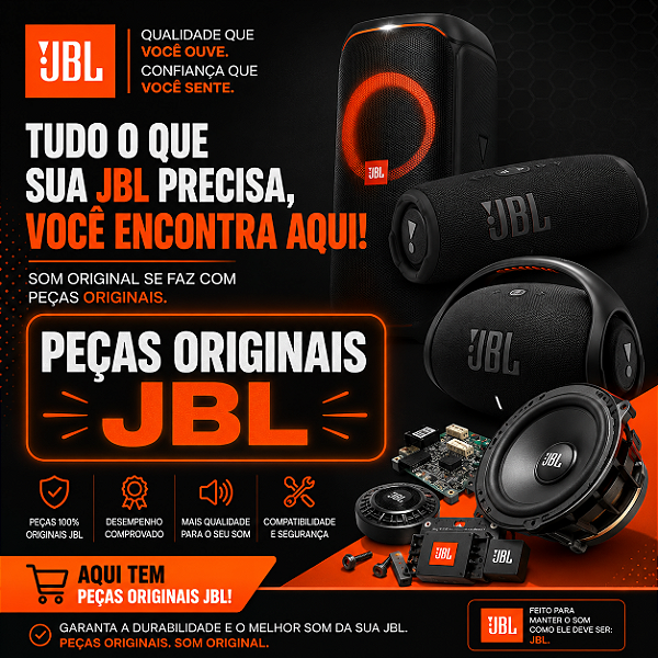 Peça JBL Original para Caixa de Som Boombox e PartyBox