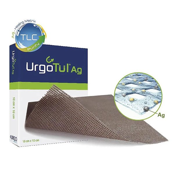 Curativo Urgotul Ag Silver 10x12cm (Un)