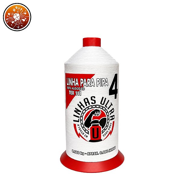 LINHA ULTRA FIO 4 BRANCA - 6 MIL JARDAS