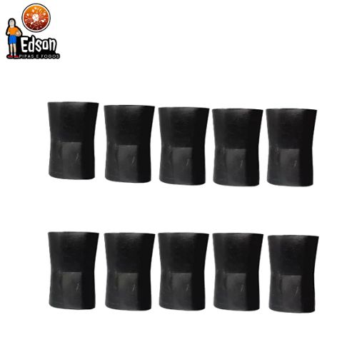 PORTA LINHA OVAL COMUM PRETO - 12 UNIDADES