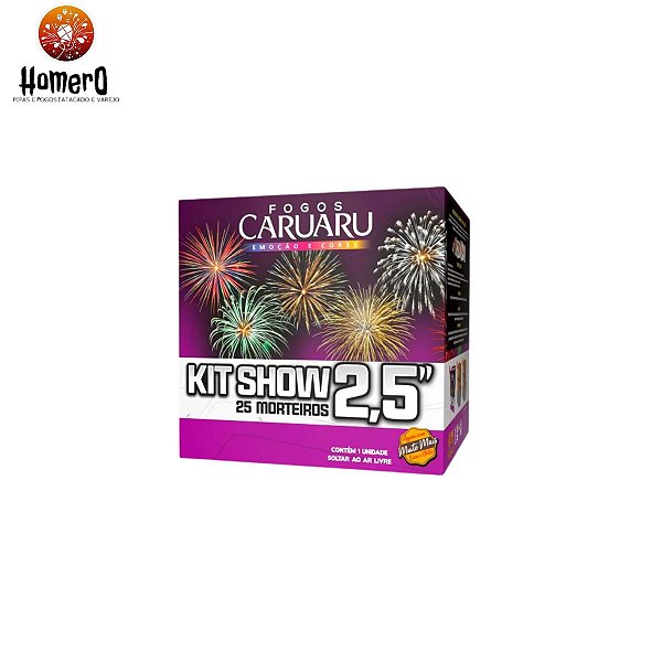 KIT SHOW 2,5” – 25 MORTEIROS